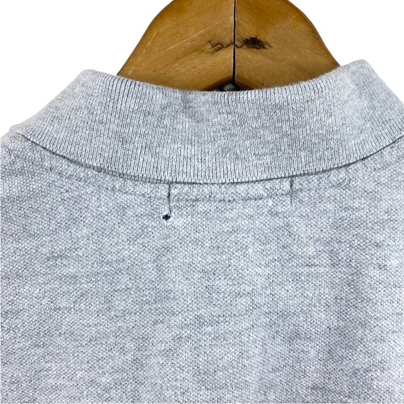 POLO Ralph Lauren Classic Cotton Mesh Polo Shirt Pony SS Heather Grey M 10-12 - Picture 12 of 15